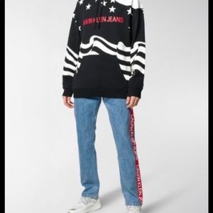 Calvin Klein Stars and Stripes Hoodie size small NWT $98